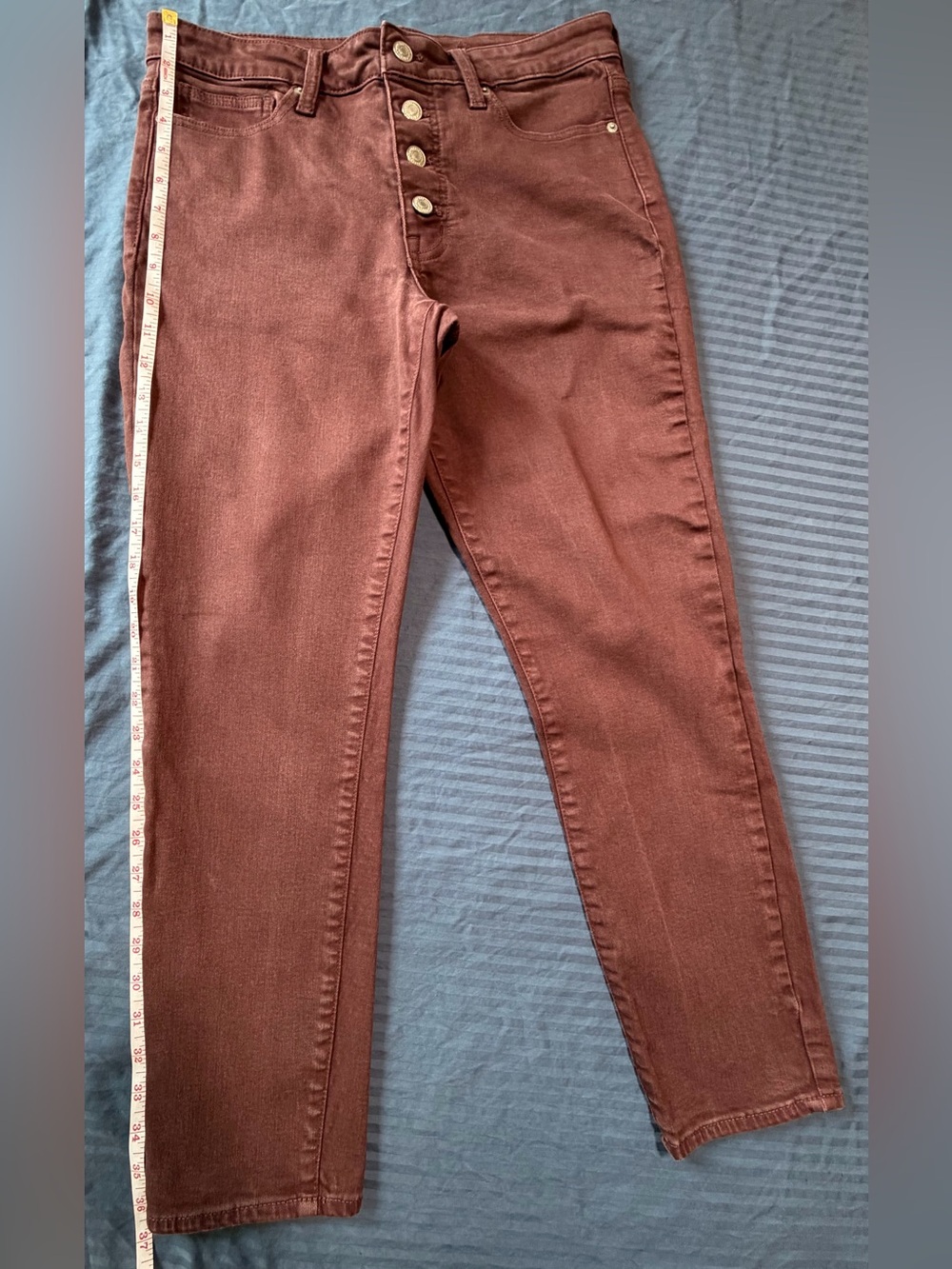 Lucky Brand Women's High-Rise Jeans in Rust Brown -W Size 10